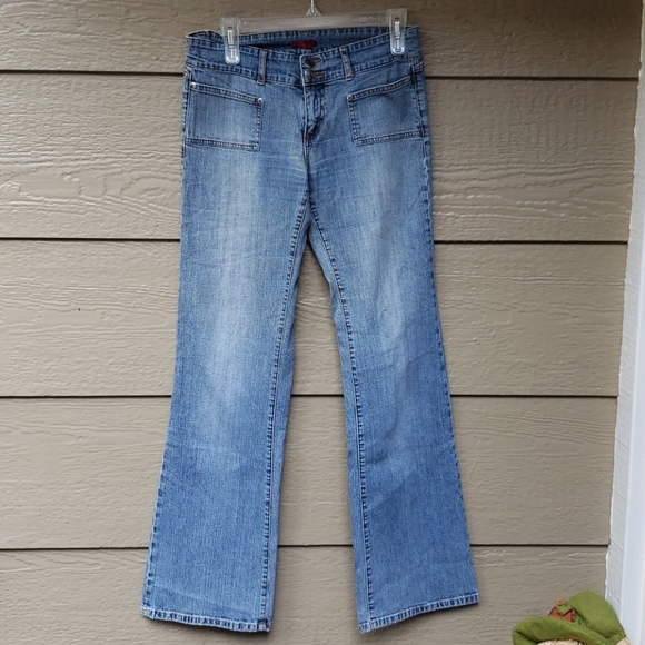 VTG Reference low rise flare leg jeans 7 - Picture 1 of 12